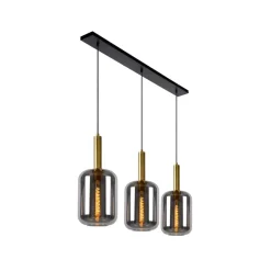 Hengelampe Joanet med røykglass, 3 lyskilder