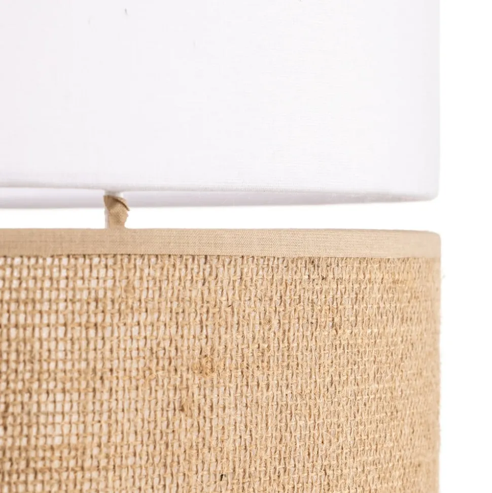 Hengelampe Linobianco med jute