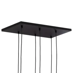 Hengelampe Marco Green, 6 lyskilder klar/grønn/brun