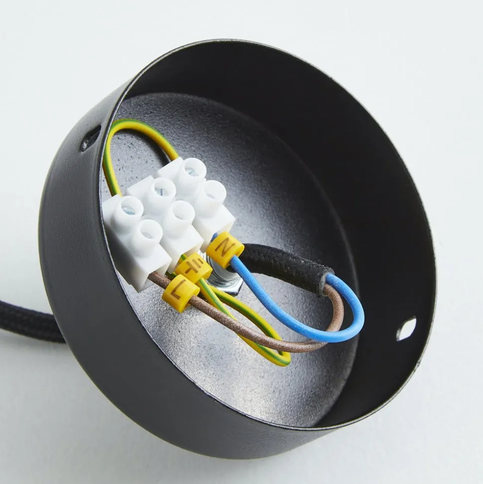 Hengelampe Modern A L med trelameller, Ø 60 cm