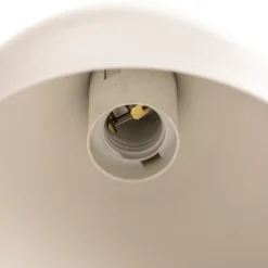 Hengelampe Noak, hvit/naturtre, 4 lyskilder lang