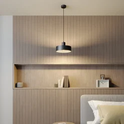 Hengelampe Rif i metall, svart, Ø 25 cm