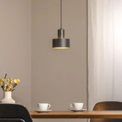 Hengelampe Rif S, olivgrøn, 1 lyskilde, Ø 15 cm, stål