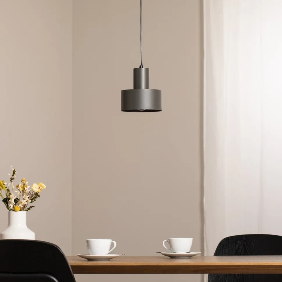 Hengelampe Rif S, olivgrøn, 1 lyskilde, Ø 15 cm, stål