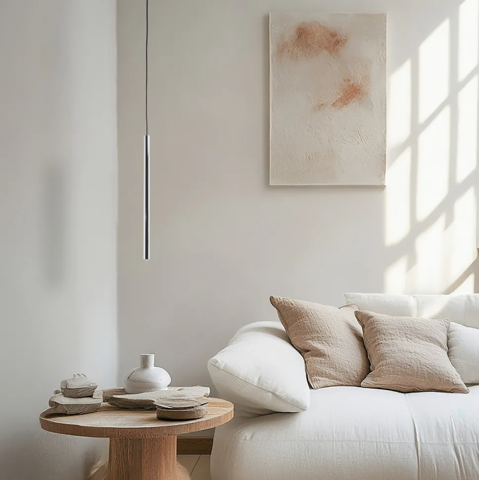 Hengelampe Sopel Lux, 1 lyskilde, svart/sølv, G9