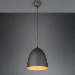 Hengelampe Tilda, 1 lyskilde, svart/gull, Ø 25 cm