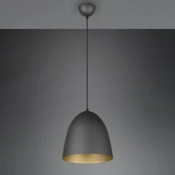 Hengelampe Tilda, 1 lyskilde, svart/gull, Ø 25 cm