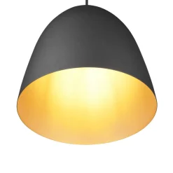 Hengelampe Tilda, 1 lyskilde, svart/gull, Ø 25 cm