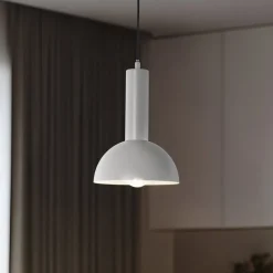 Hengelampe Vitrum cupola S, taupe, halvrund, Ø 19 cm