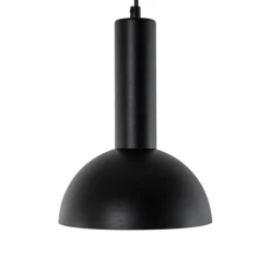 Hengelampe Vitrum cupola S, svart, halvrund, Ø 19 cm