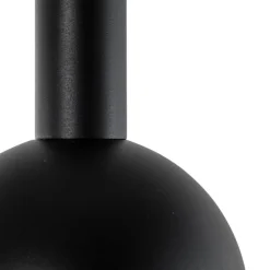 Hengelampe Vitrum cupola S, svart, halvrund, Ø 19 cm