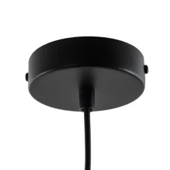 Hengelampe Vitrum cupola S, svart, halvrund, Ø 19 cm