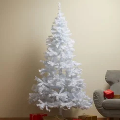 Hvitt LED-juletre Ottawa for utendørs bruk 2,1 m 260LED