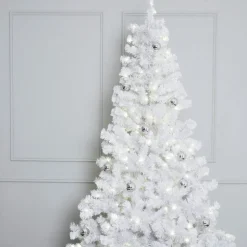 Hvitt LED-juletre Ottawa for utendørs bruk 2,1 m 260LED