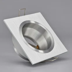 Høyvoltsinnbyggingslampe Soley, kantet