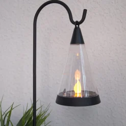 3-i-1 LED-solcellelampe Pisa jordspyd (valgfritt)