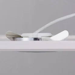 Innbyggingslamper i krom med LED, kantet sett med 3 stk