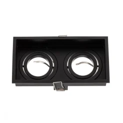 Innfellingslampe Hyde, 2 lyskilder dreibar i svart