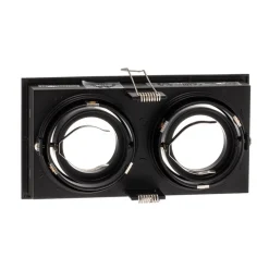 Innfellingslampe Hyde, 2 lyskilder dreibar i svart