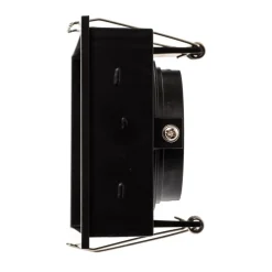 Innfellingslampe Hyde, 2 lyskilder IP44, svart