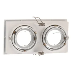 Innfellingslampe Hyde, 2 lyskilder, dreibar, hvit