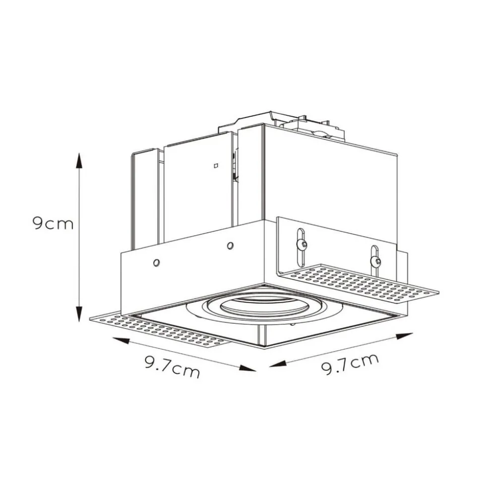 Innfellingsspot Trimless, 1 lyskilde, hvit