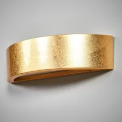 Jasin - vegglampe med gullfarget overflate