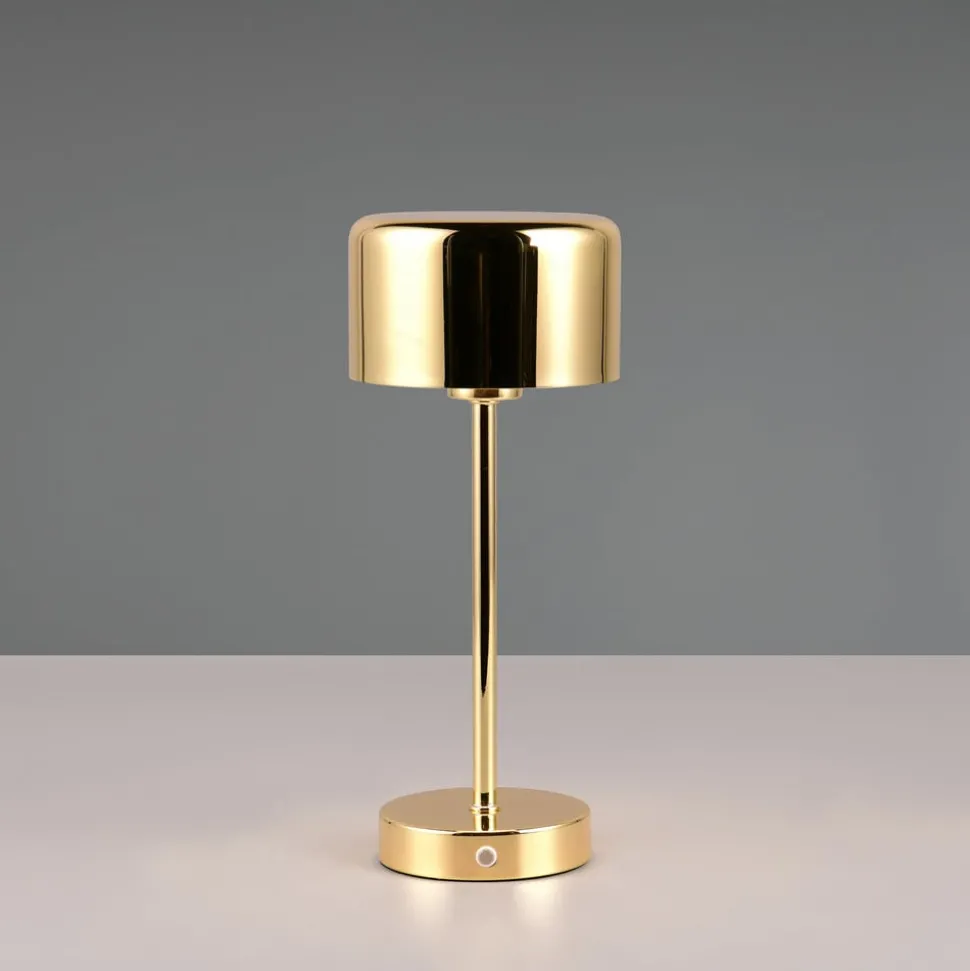 Jeff LED-bordlampe, messing, høyde 30 cm, metall