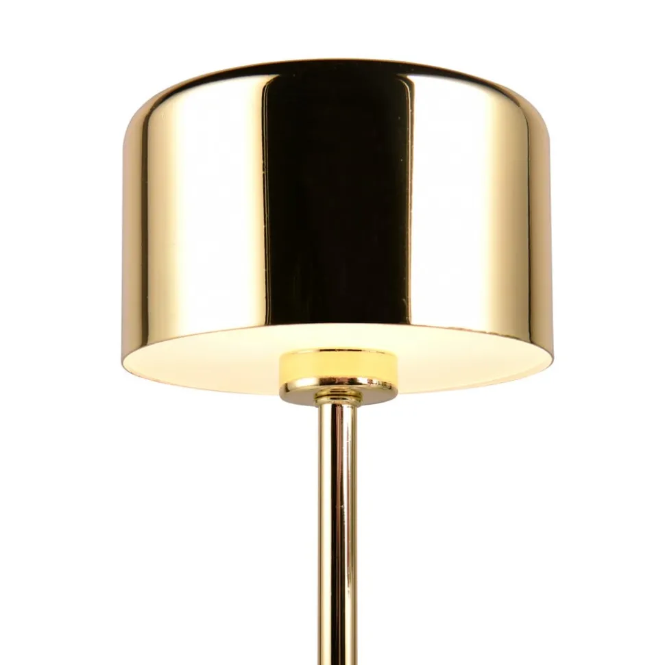 Jeff LED-bordlampe, messing, høyde 30 cm, metall