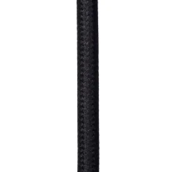 Joanet hengelampe, røykgrå/svart, glass, 132 cm lang