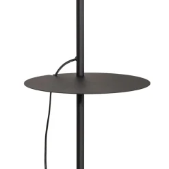 Jump gulvlampe, svart, justerbar, hylle