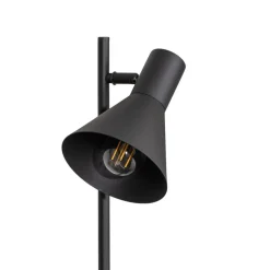 Jump gulvlampe, svart, justerbar, hylle