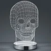 Justerbar farge - LED-bordlampe Skull