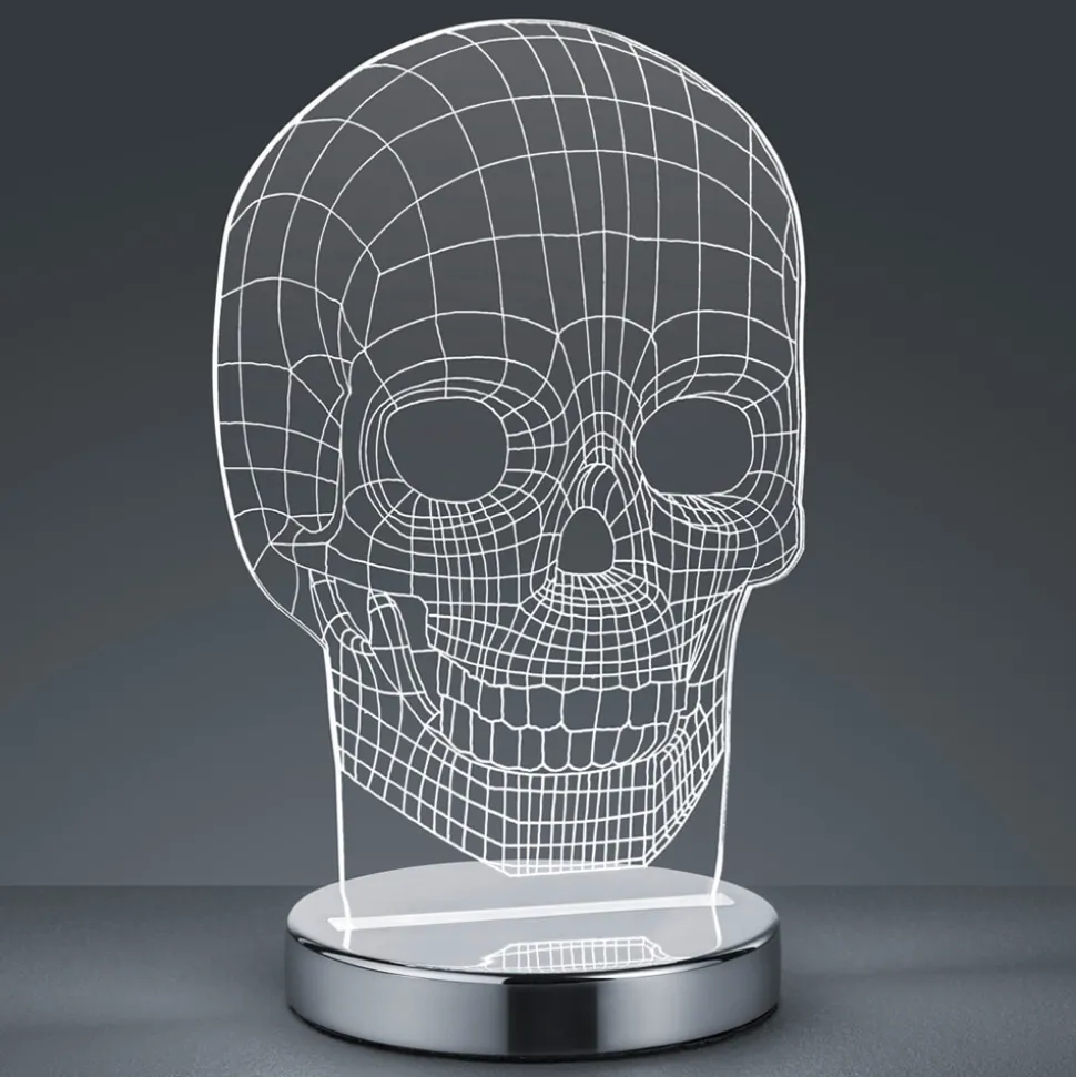 Justerbar farge - LED-bordlampe Skull