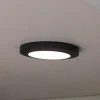 Kayah LED utendørs taklampe, IP54, Ø 30 cm, antrasitt