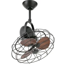 Keiki-vifte, vegg- og takvifte, AC, mørk brun