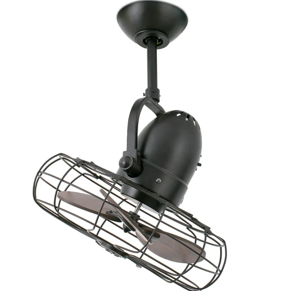 Keiki-vifte, vegg- og takvifte, AC, mørk brun