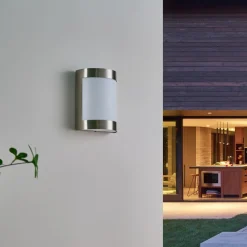 Kinga - Utendørs vegglampe i stål