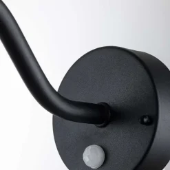 Klampenborg utendørs vegglampe, svart, bevegelsessensor