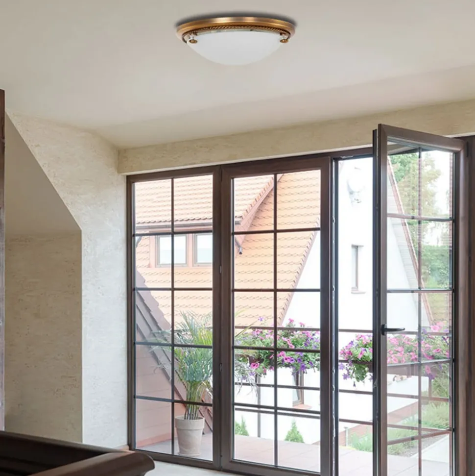 Klassisk rustikk taklampe 2 x 40 W