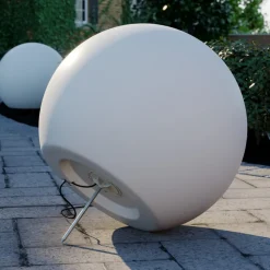 Kuleformet lampe Cumulus L til hagen, Ø 60 cm