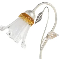 Lancia bordlampe, elfenbensfarget, 1 lyskilde, jern, glass