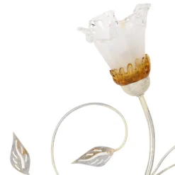 Lancia taklampe, elfenbensfarget, 3 lyskilder, jern, glass