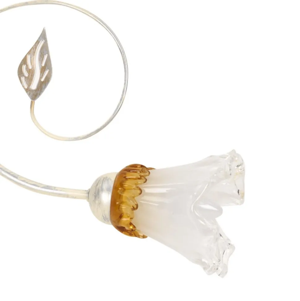 Lancia taklampe, elfenbensfarget, 3 lyskilder, jern, glass