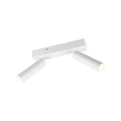 LED downlight Ambala, 2 lyskilder, hvit, metall, CCT, dimbar