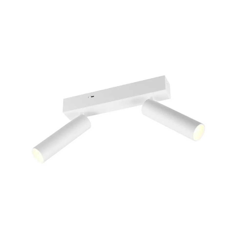 LED downlight Ambala, 2 lyskilder, hvit, metall, CCT, dimbar