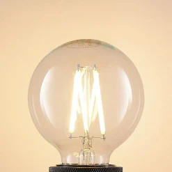 LED E27 8W G80 2 700 K filament dimbar klar 3stk