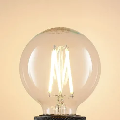 LED E27 8W G80 2 700 K filament dimbar klar 2stk
