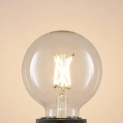 LED E27 4W G80 2 700 K filament dimbar klar 3stk