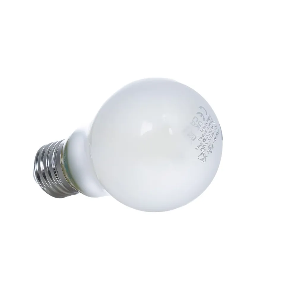 LED glødepære, matt, E27, 3,8W, 3000K, 806 lm